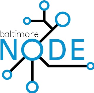 Bitmap rendering of the 2 color SVG 'Baltimore Node' logo.